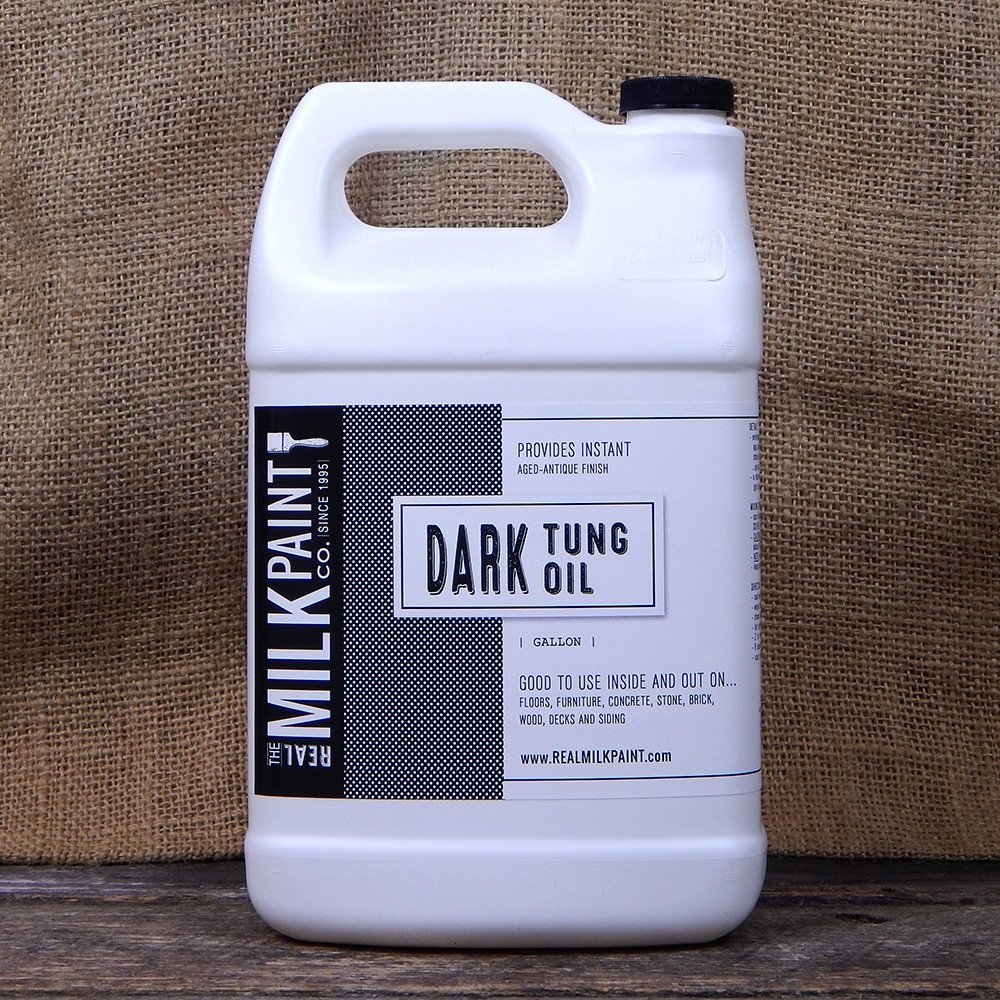 Real Milk Paint Dark Raw Tung Oil Gallon Trademark Retail